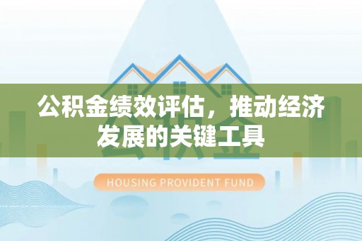 峡江公积金绩效评估，推动经济发展的关键工具