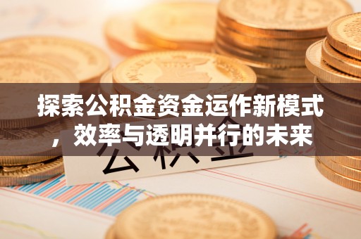 峡江探索公积金资金运作新模式，效率与透明并行的未来