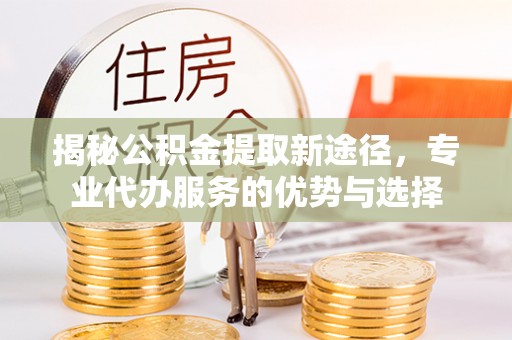 峡江揭秘公积金提取新途径，专业代办服务的优势与选择