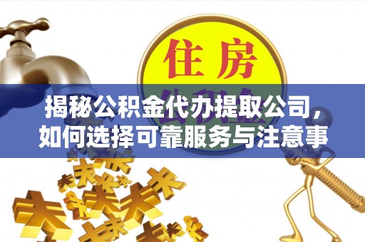 峡江揭秘公积金代办提取公司，如何选择可靠服务与注意事项