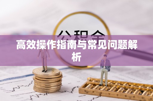 峡江高效操作指南与常见问题解析