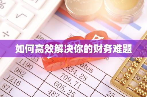 峡江如何高效解决你的财务难题