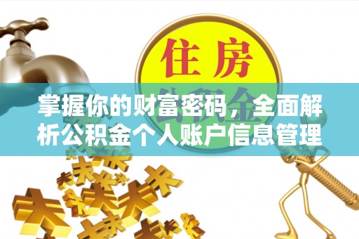 峡江掌握你的财富密码，全面解析公积金个人账户信息管理