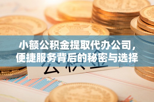 峡江小额公积金提取代办公司，便捷服务背后的秘密与选择指南