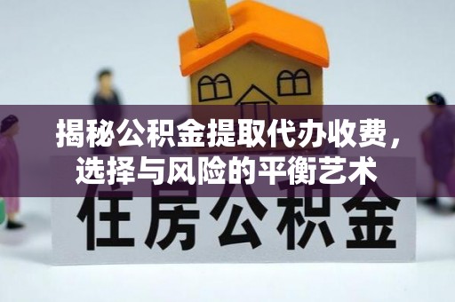 峡江揭秘公积金提取代办收费，选择与风险的平衡艺术