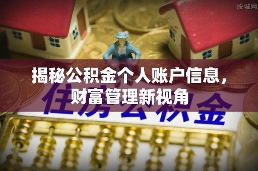 峡江揭秘公积金个人账户信息，财富管理新视角
