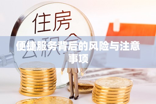 峡江便捷服务背后的风险与注意事项